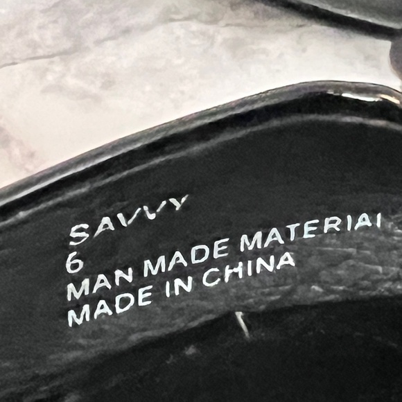 Yelllow Box Black Shiny Rhinestone Slip On Shoes size 6 - Picture 5 of 12